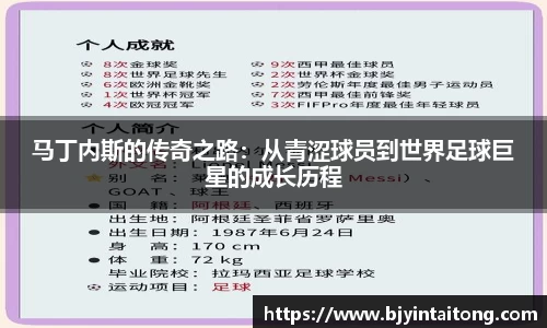 马丁内斯的传奇之路：从青涩球员到世界足球巨星的成长历程